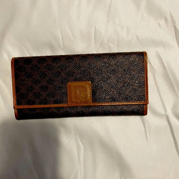 Celine Macadam Long Brown Wallet - Picture 1 of 6
